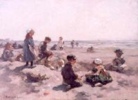 Johannes Evert Hendrik Akkeringa: Kinderen aan het strand
