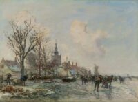 Johan Barthold Jongkind: Schaatsvertier bij Overschie