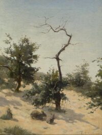 Leonard Johannes Akkeringa: Twee konijntjes in de duinen