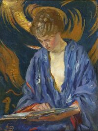 Huib Luns: Lezende dame