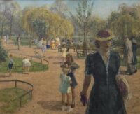 Louis Schutte: Zonnige dag in het Vondelpark in Amsterdam