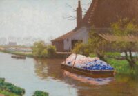 Anton Koster: Schuit met hyacinten