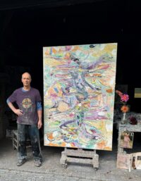 Marc Mulders Bloemenkruis 2024 Marc in atelier scaled