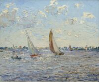 George Martens: Zeilschepen op het Paterswoldse meer