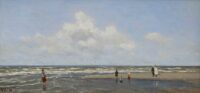 Hendrik Willem Mesdag: Strandgezicht met spelende kinderen