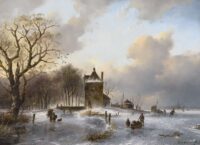 Petrus Marinus Brouwer: Hollands wintertafereel