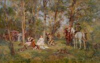 Wilhelm Velten: Picnic in the woods