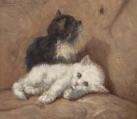 Henriëtte Ronner-Knip: Twee katjes