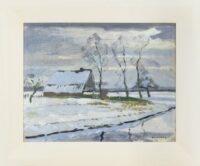 Dirk Smorenberg: Besneeuwd landschap (in lijst)