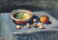Jan Wiegers: Stilleven met appels en noten