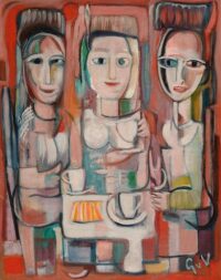 Geer van Velde: Trois personages / Salon du thé