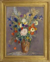Jan Sluijters: Voorjaarsbloemen in een vaas (in lijst)