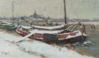 Arie Zwart: Winter te Meppel