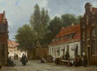 Johannes Bosboom: Straatje in Den Haag