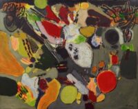 Corneille Guillaume Beverloo: Vlucht vogels in een heuvelachtig landschap