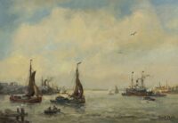 Evert Moll: Bij de haven van Rotterdam