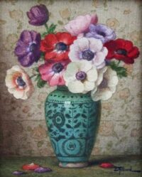 Ernest Filliard: Anemonen in een vaas