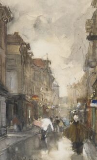 Floris Arntzenius: Wandelen door de Spuistraat, Den Haag