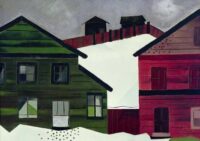 Charles Gaupp: Huizen in de sneeuw
