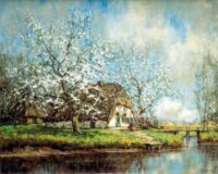 Arnold Marc Gorter: Bloeiende boomgaard