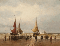 German Grobe: Visafslag op het Katwijkse strand