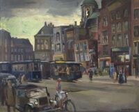 Harrie Kuyten: Gezicht op het Damrak, Amsterdam