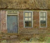 Tjitske van Hettinga Tromp: Boerderij met rieten dak