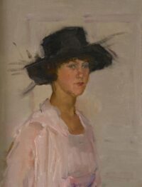 Isaac Israels: Dame met zwarte hoed