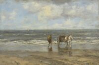 Jacob Maris: Schelpenvissers in de branding