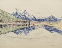 Jan Wiegers: Gezicht op Arth-Goldau en de Zugersee, Zwitserland
