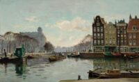 Willem Knip: Gezicht op de Prins Hendrikkade te Amsterdam