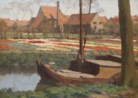 Anton Koster: Tulpenkwekerij aan de Kerklaan te Heemstede