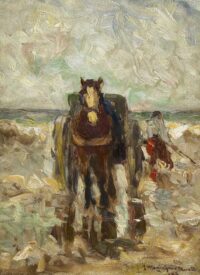 Gerhard Arij Ludwig 'Morgenstjerne' Munthe: Schelpenvisser op het strand
