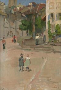 Isaac Israels: Kinderen op het dorpsplein