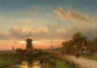 Charles Leickert: Bedrijvigheid aan de stadsrand