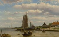 Johannes Hermanus Barend Koekkoek: Uitladen van de goederen