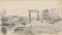 Willem Roelofs: Ophaalbrug bij Reeuwijk