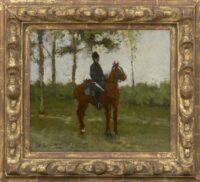 George Hendrik Breitner: Een huzaar (in lijst)