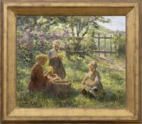 Johan ‘Joop’ Kropff: Bloemen plukken (in lijst)