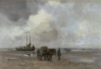 Willem George Frederik Jansen: Schelpenvissers en platbodems op het strand