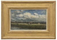 Willem Roelofs: Cows at the 'Trekvliet' (framed)