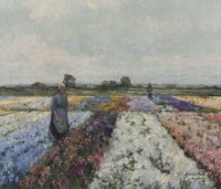 German Grobe: Bloemenveld in volle bloei