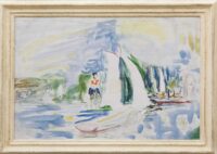 Job Hansen: Zeilwedstrijd op het Paterswoldse meer (in lijst)