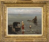 Hendrik Willem Mesdag: De garnalenvisser (in lijst)