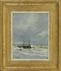 Gerhard Arij Ludwig 'Morgenstjerne' Munthe: Bomschuiten voor de kust (in lijst)