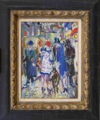George Martens: De Carolieweg in Groningen (in lijst)