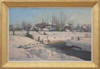 David Schulman: Tienhoven in de winter (in lijst)