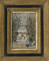 Floris Arntzenius: Wandelen op het Lange Voorhout in Den Haag (in lijst)