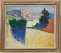 Wim Oepts: Landschap in de Provence (in lijst)
