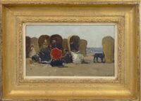 Willem de Zwart: Strandgezicht (in lijst)